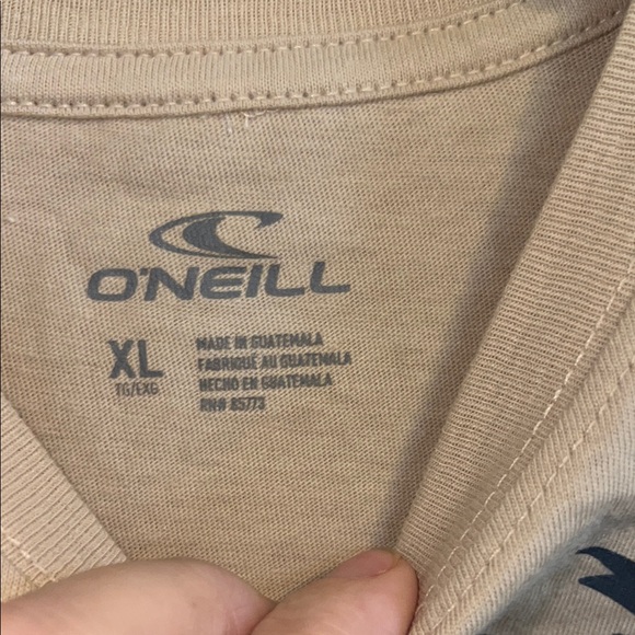 O'Neill Tan Long Sleeve Tee with Beach Graphic Girls size XL OBX - Picture 4 of 9